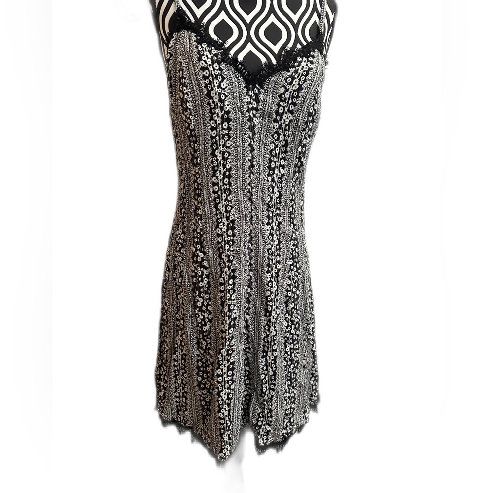 Alice and Olivia Mini Lacey Floral dress